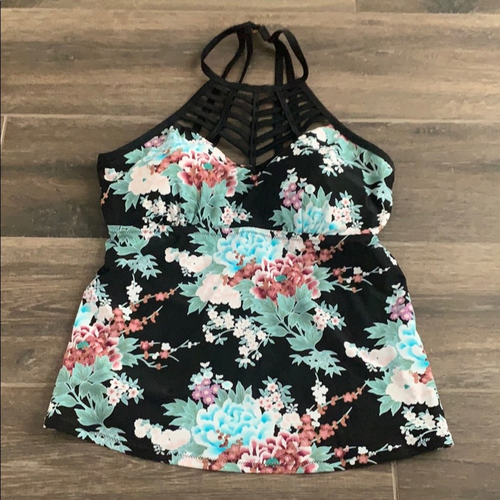 NWT Raisins Curve tankini top 18w